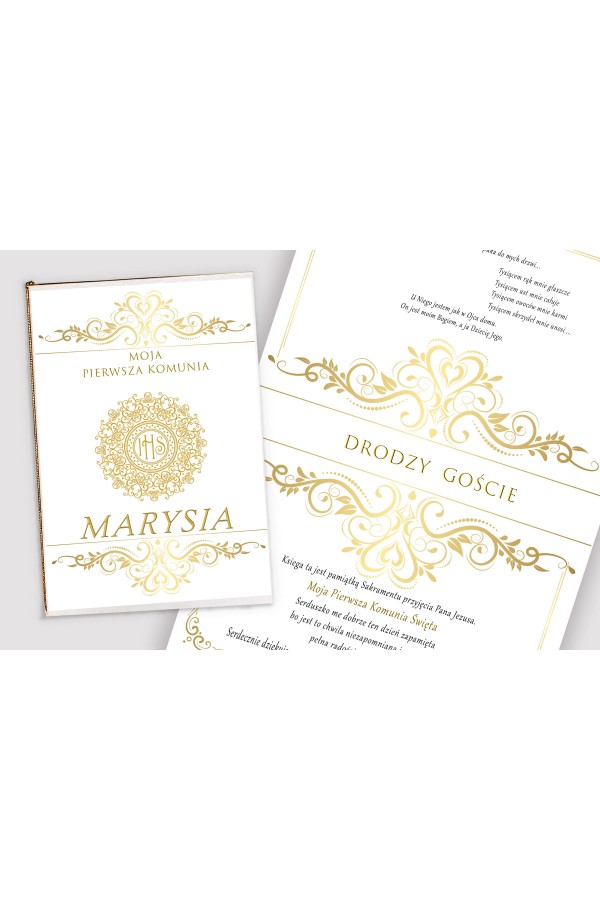 Personalizowany dekoracyjny zestaw komunijny - Elegance - obraz 4