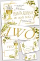 Personalizowany dekoracyjny zestaw komunijny - Złocisty wdzięk - obraz 0