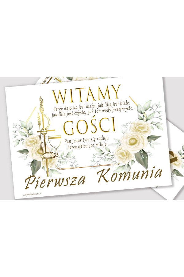 Personalizowany dekoracyjny zestaw komunijny - Gracja - obraz 3