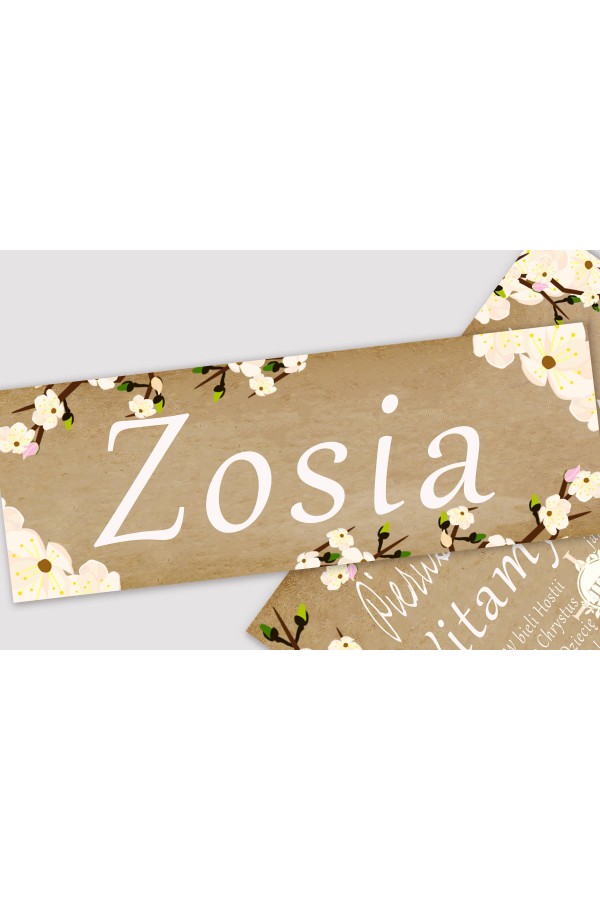 Personalizowany dekoracyjny zestaw komunijny - Pergaminowy sad - obraz 2