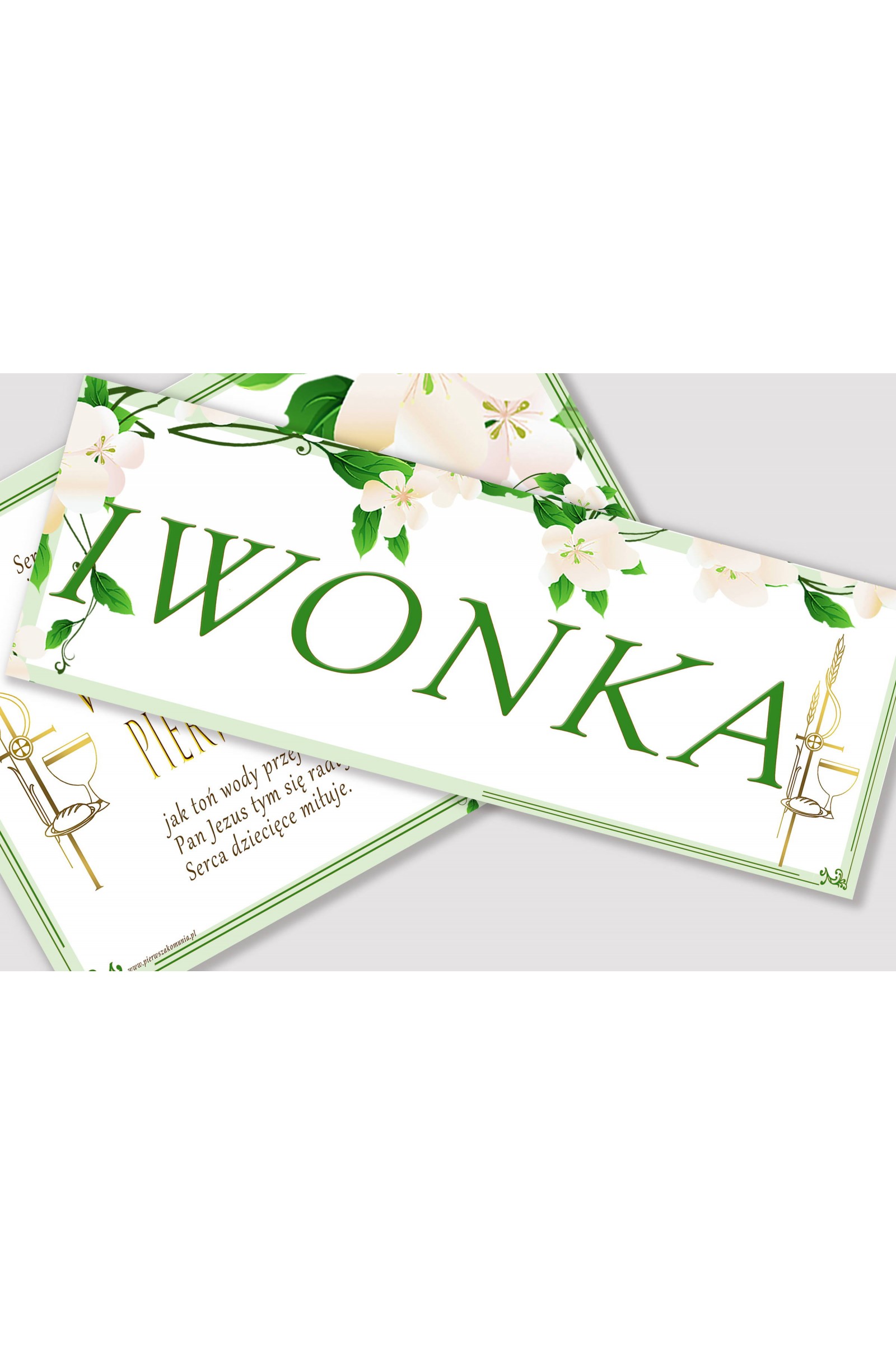 Personalizowany plakat komunijny z imieniem - Świeżość poranka - obraz 1