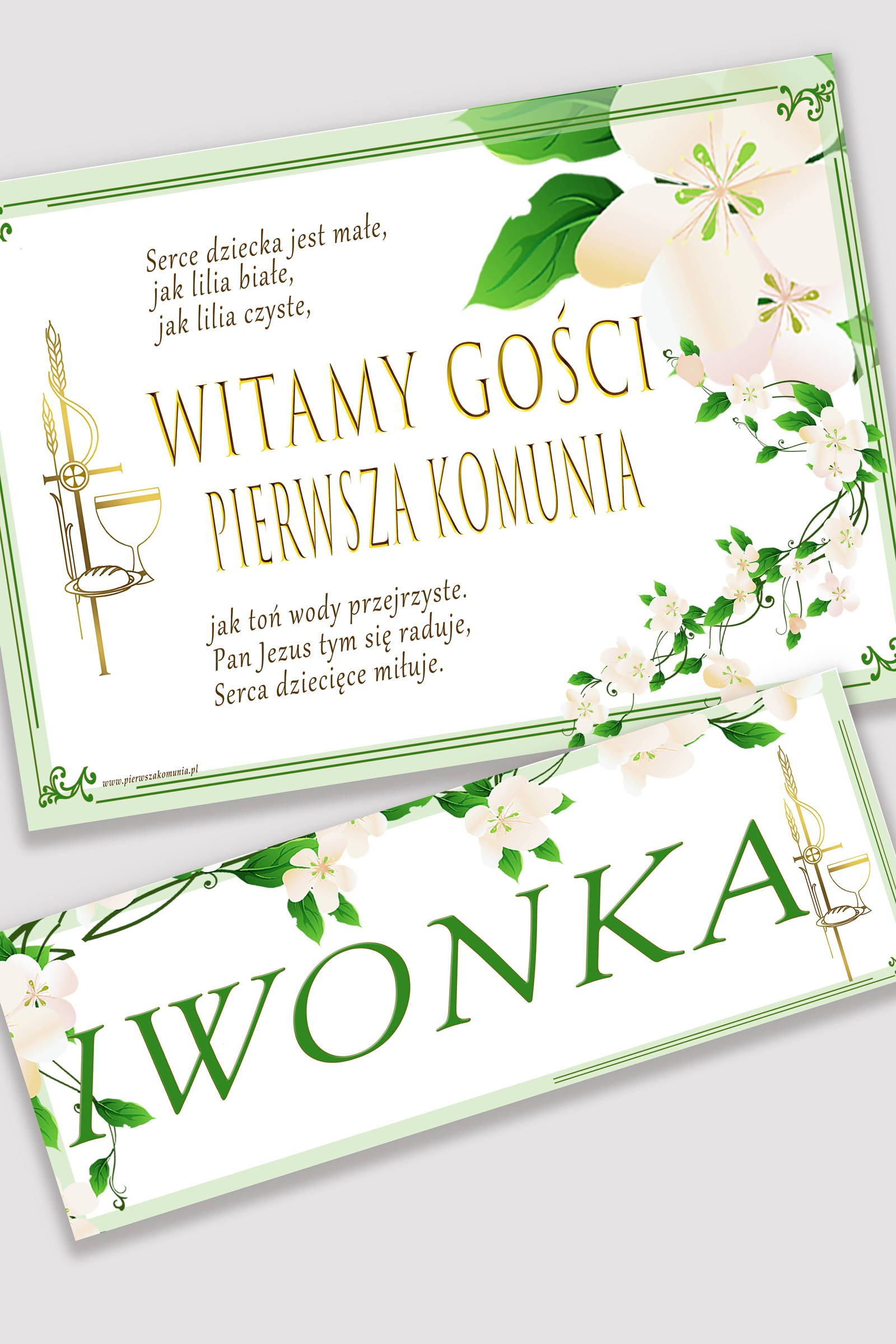 Personalizowany plakat komunijny z imieniem - Świeżość poranka - obraz 0