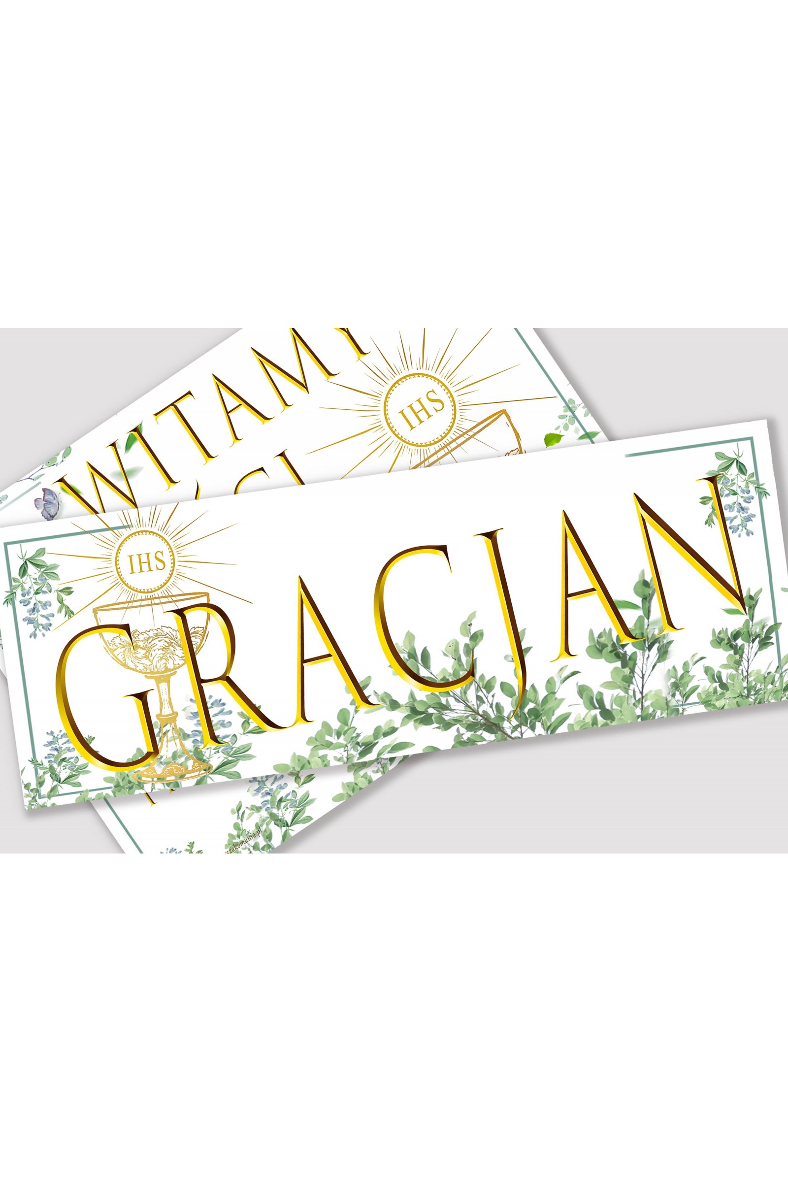 Personalizowany plakat komunijny z imieniem - Słowik w gaju - obraz 1