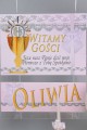 Personalizowany plakat komunijny z imieniem - Koronka biała - obraz 0