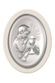 Obrazek na pamiątkę I Komunii Św. z chłopczykiem na białym drewienku - obraz 0