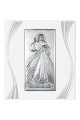 Obrazek z wizerunkiem Jezusa na białym panelu ze zdobieniami - obraz 0