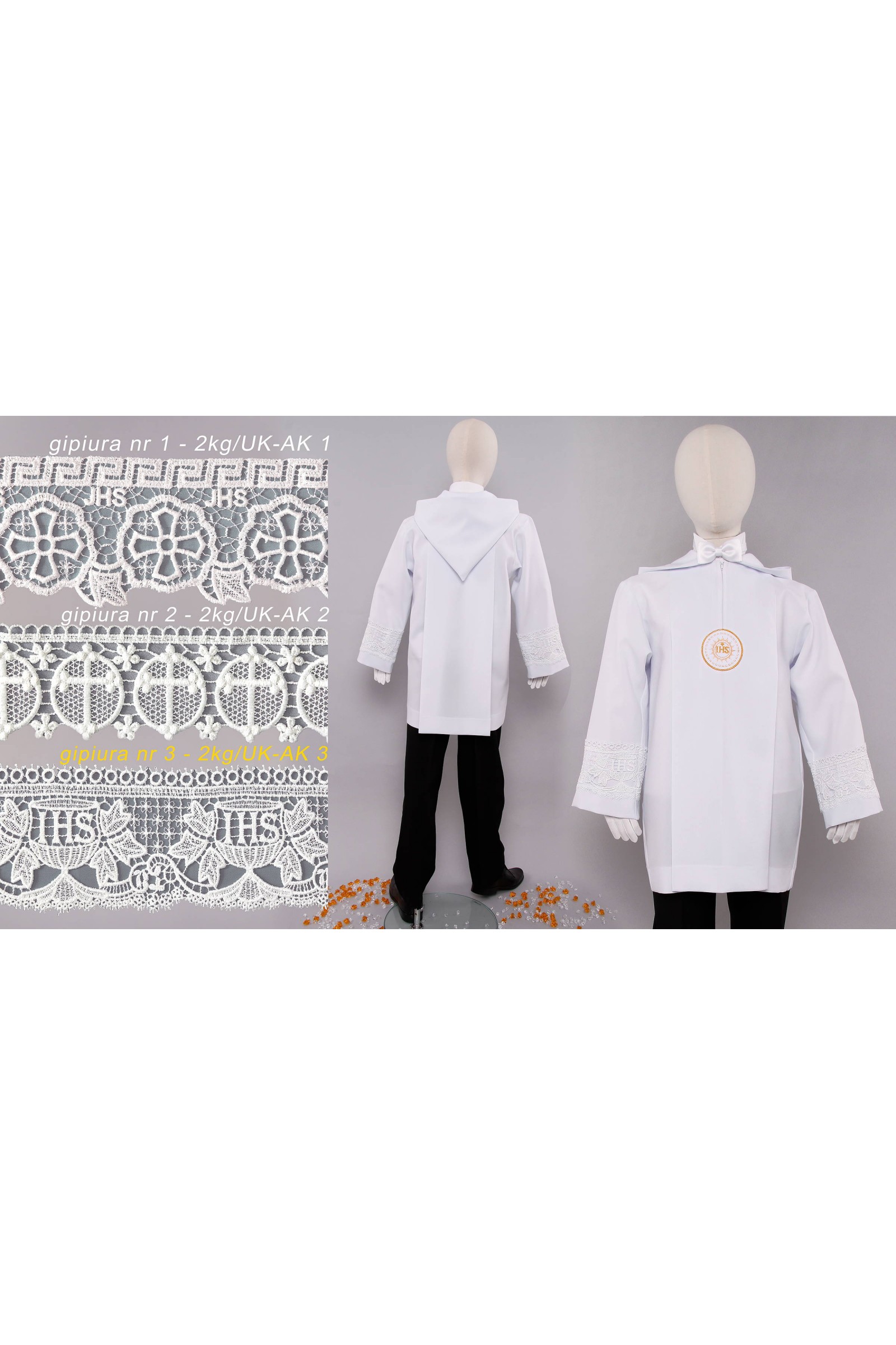 Alba komunijna z gipiurą 2kg/UK-AK3 - obraz 4