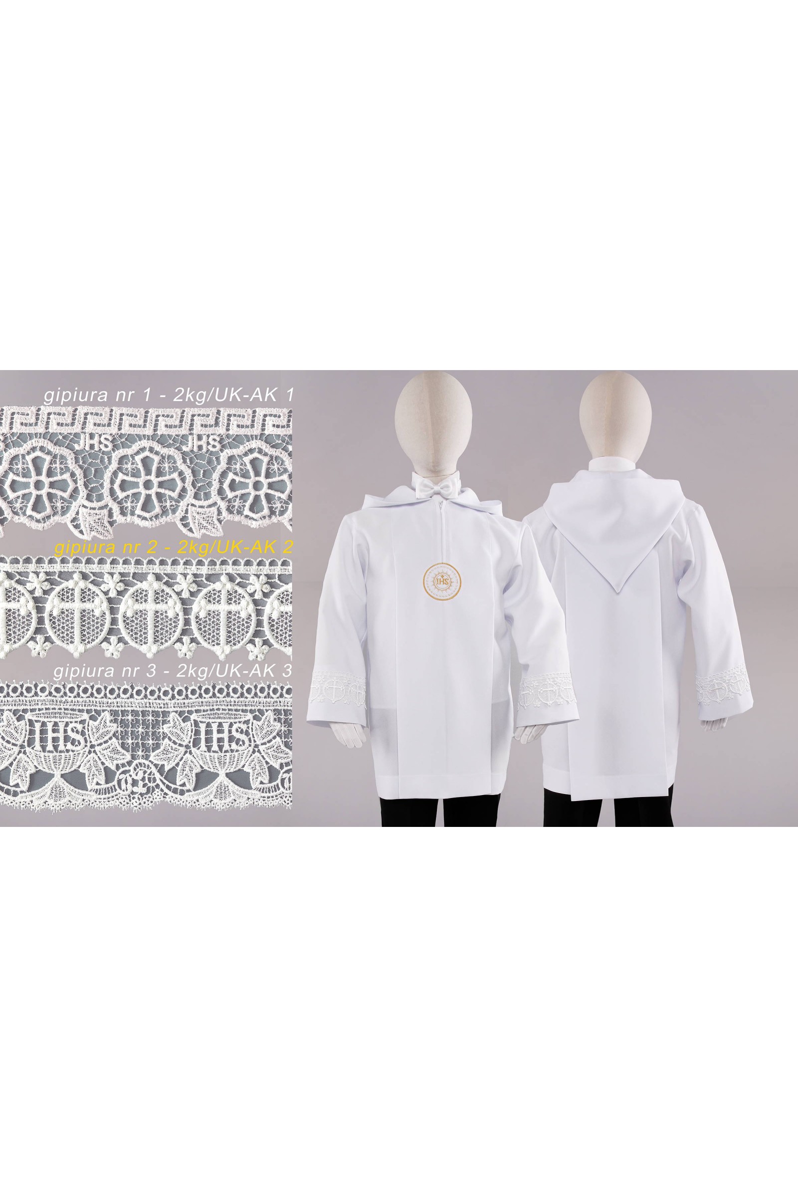 Alba komunijna z gipiurą 2kg/UK-AK2 - obraz 4