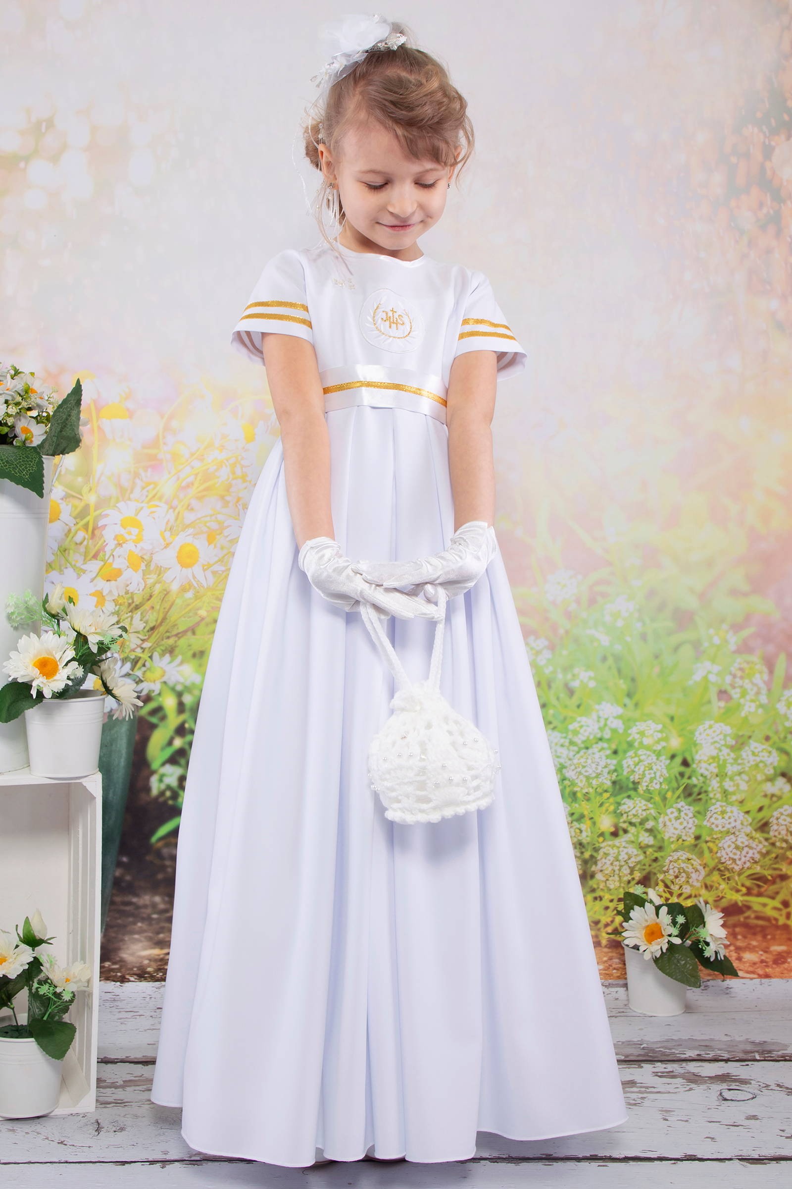 Sukienka komunijna - Józefinka 8/UK-SK - obraz 4