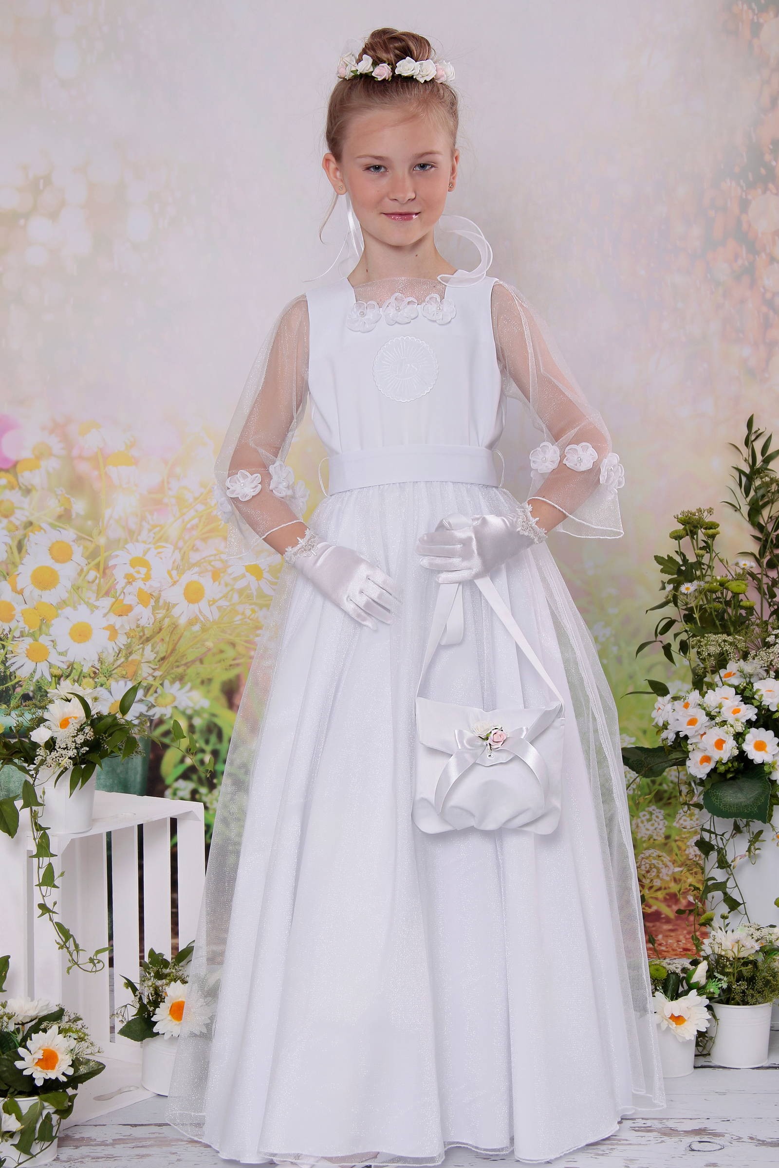 Sukienka komunijna klasyczna 17/UK-SK - obraz 3