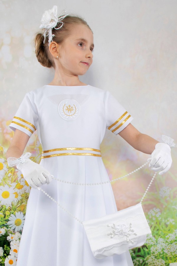Sukienka komunijna klasyczna 10/UK-SK - obraz 2