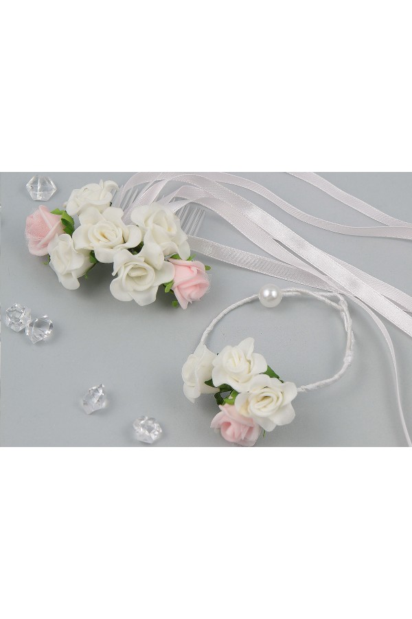 Grzebyk komunijny z bransoletką jak żywy UK-GPŻ14 - obraz 2