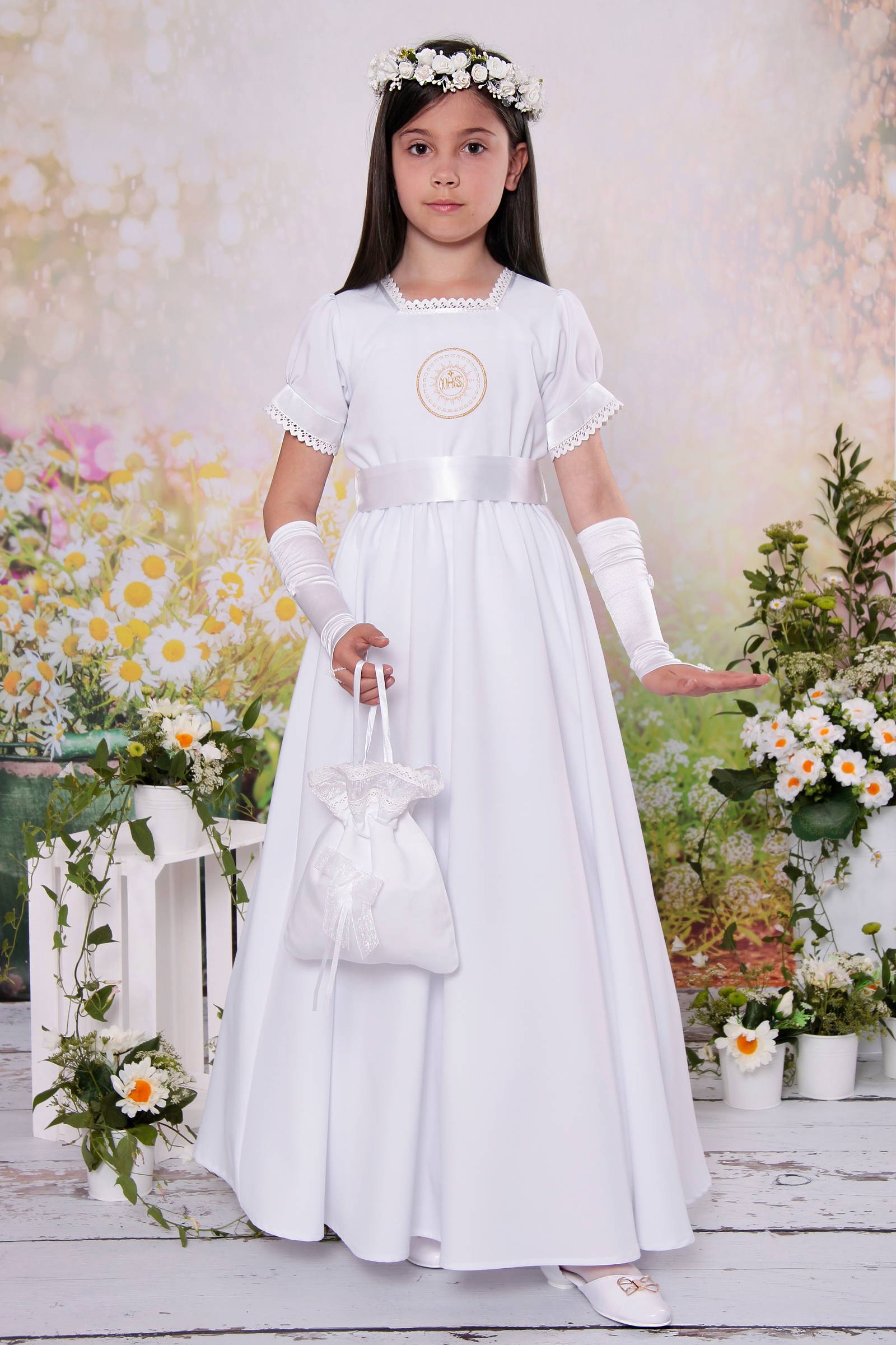 Sukienka komunijna klasyczna 2/UK-SK - obraz 2