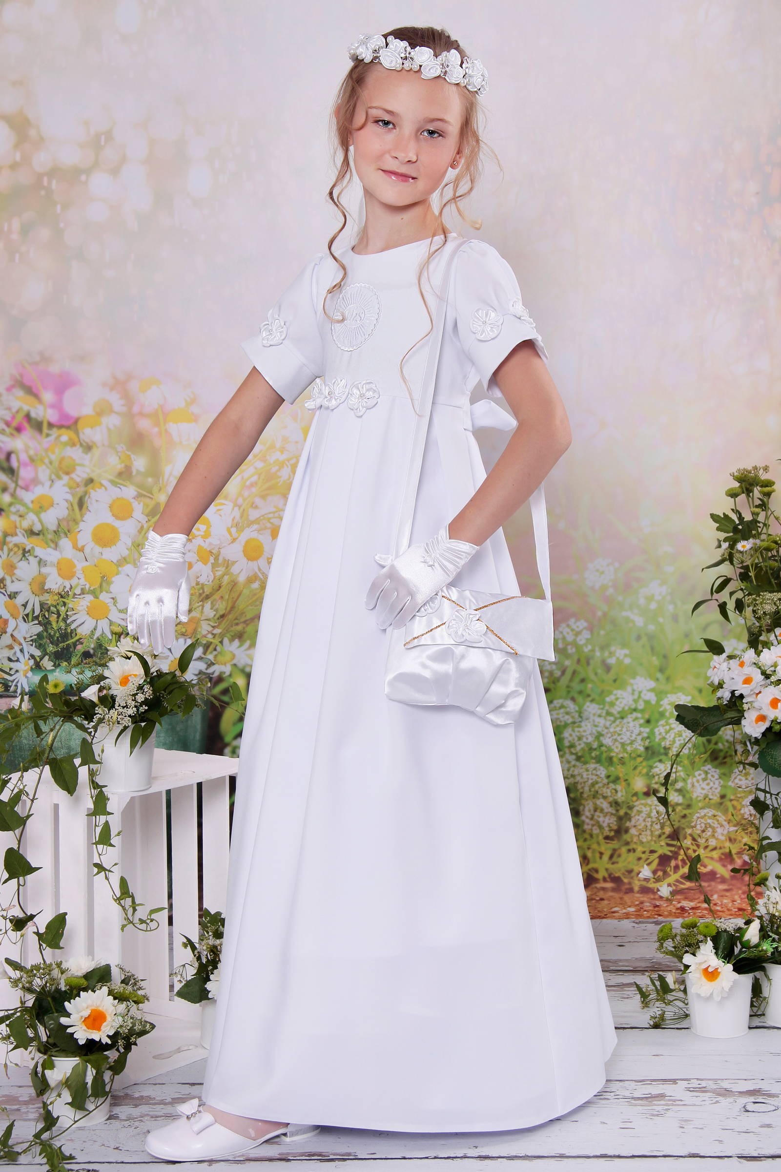 Sukienka komunijna - Józefinka 31/UK-SK - obraz 0
