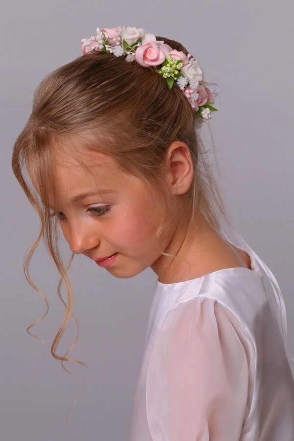 Wianek komunijny jak żywy na koczek UK-WŻK10 - obraz 2