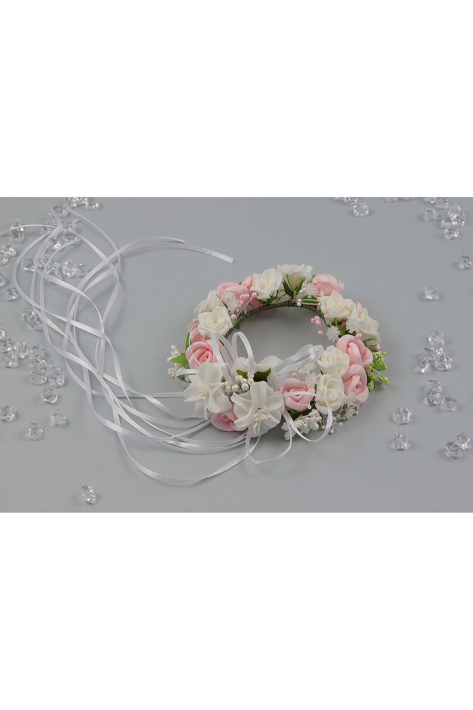 Wianek komunijny jak żywy na koczek UK-WŻK10 - obraz 3