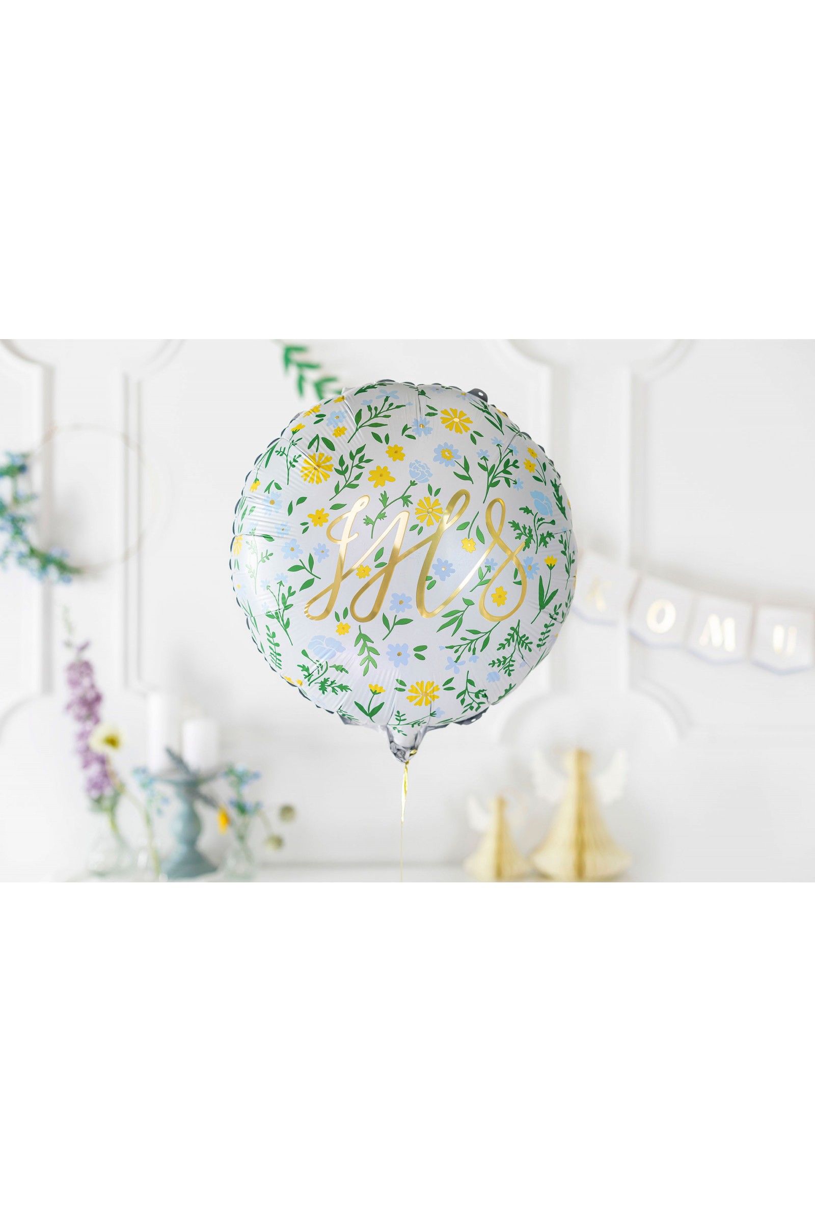 Balon komunijny łączka złote literki - obraz 2