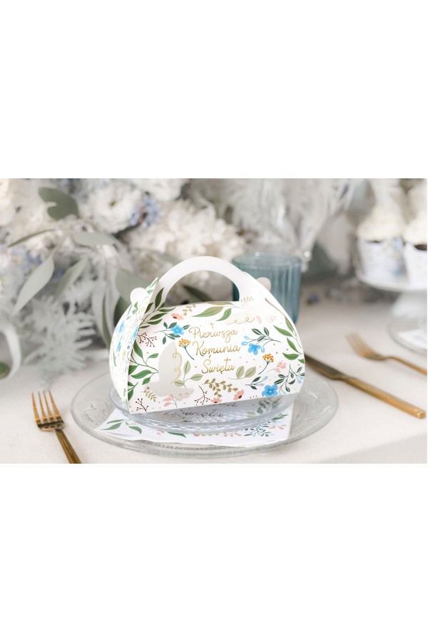 Pudełko na ciasto komunijne Wiosna - obraz 2