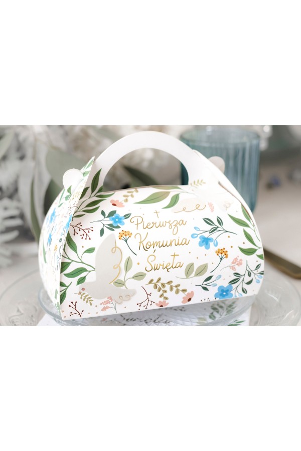 Pudełko na ciasto komunijne Wiosna - obraz 4