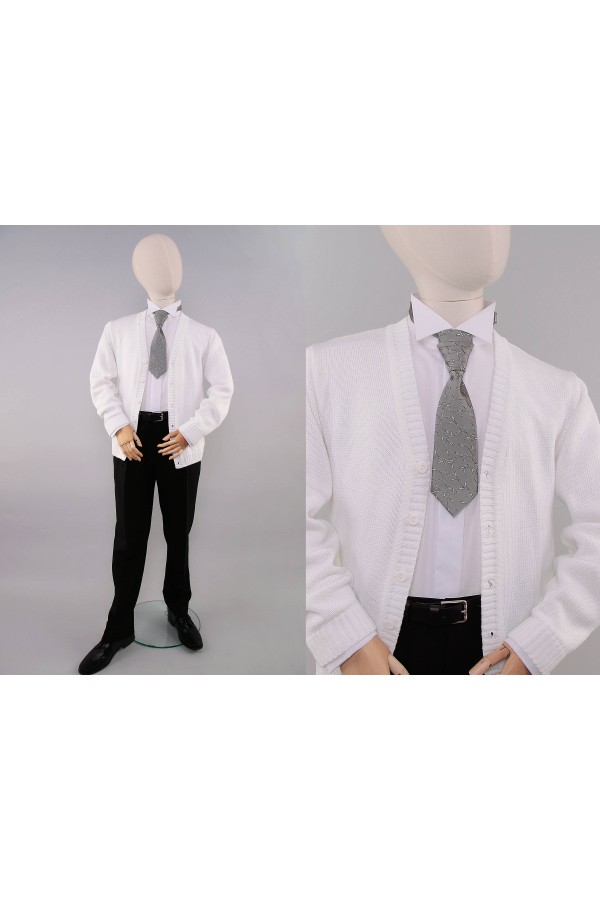 Krawatnik komunijny UK-KRgr grafit - obraz 2